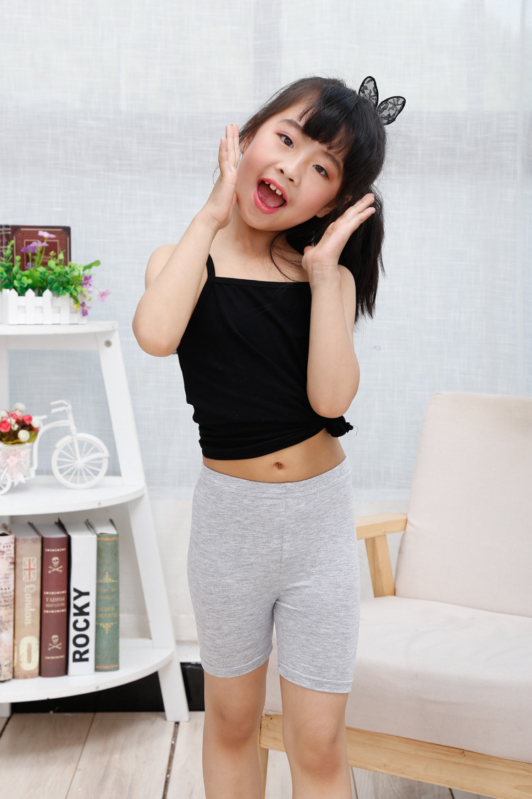 女童内裤莫代尔安全裤四角防走光保险三分裤无档平脚儿童短裤夏