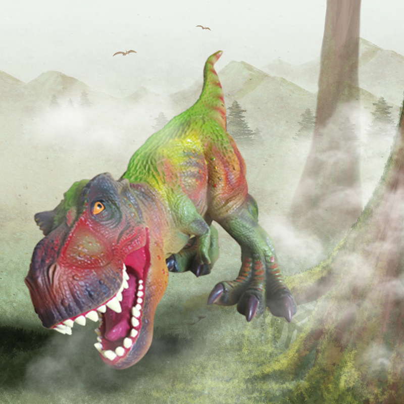 杰狮亚搪胶玩具霸气大暴龙益智休闲恐怖时尚模型流行恐龙大号仿真