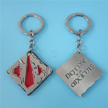 热卖 欧美影视产品 刀塔联盟2徽章标志双面钥匙扣 挂件 创意礼品