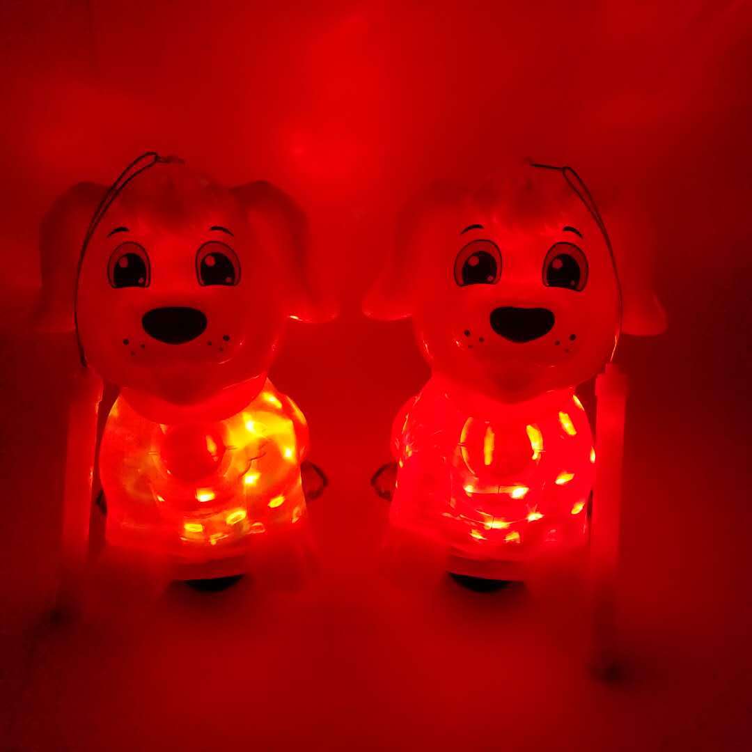 狗年新款电动万向狗发光音乐旋转小狗儿童玩具手提灯笼元宵节礼品