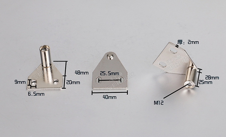 工业铝型材配件加强加厚碳钢40固定门吸(带强磁)型材连接件