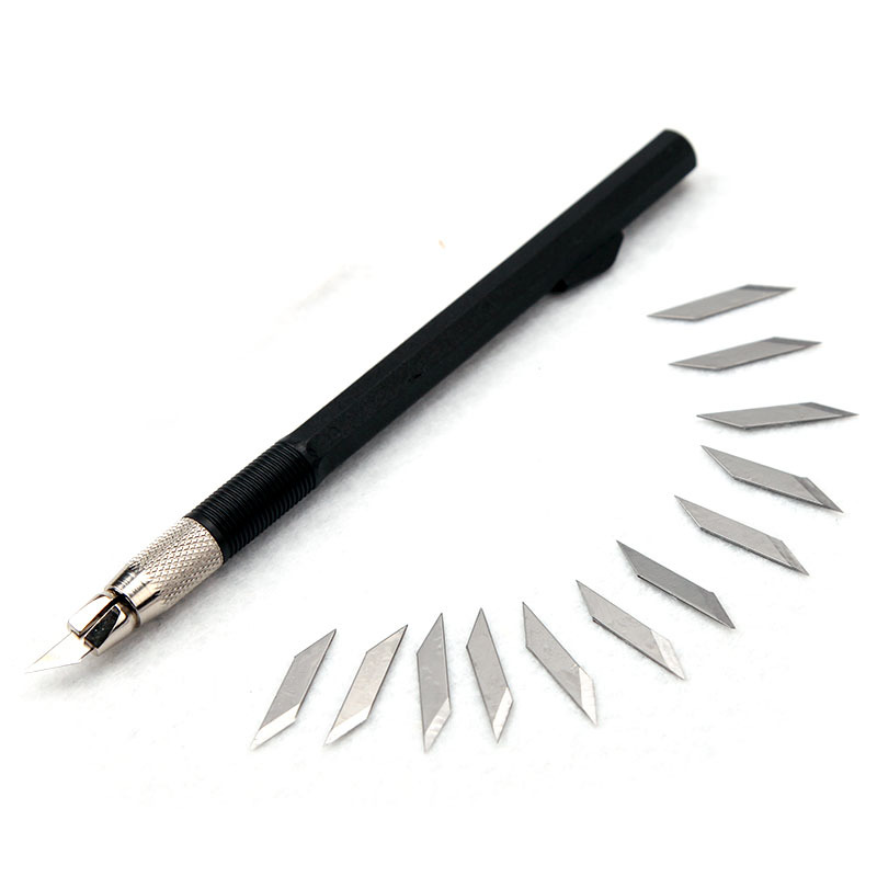 雕刻刀小黑刻刀手工木雕橡皮章雕刻笔刀纸雕手机贴膜刀剪纸刀套装