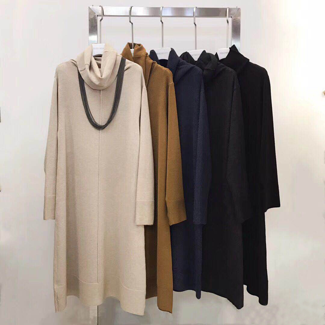 素隐2017秋冬加厚羊毛针织衫