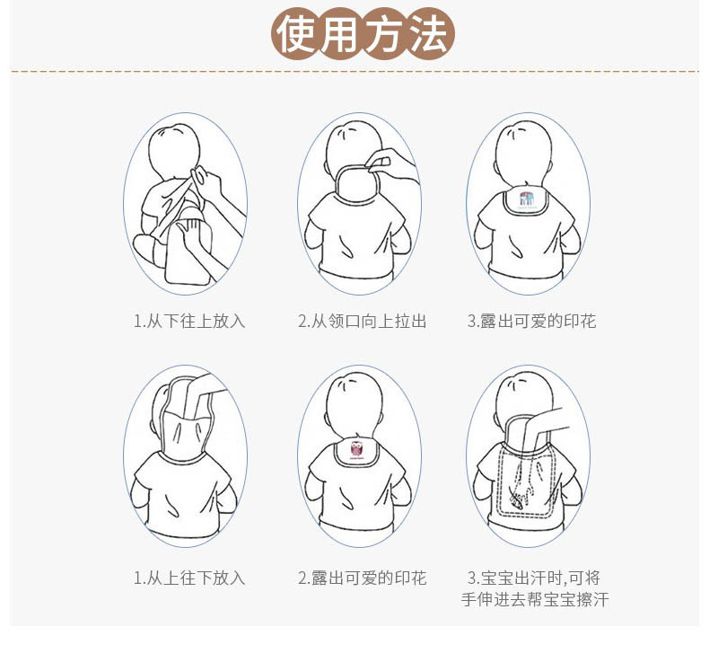 两条装婴儿童宝宝纯棉六层纱布中号1-4岁卡通隔汗巾