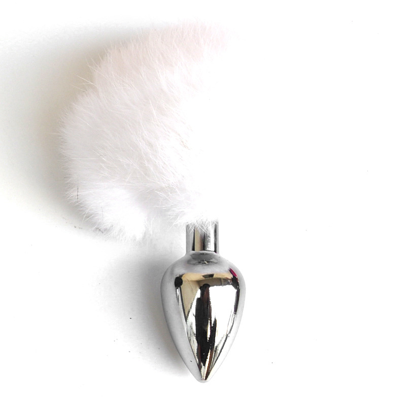 兔子尾巴后庭金属小肛塞另类情趣用品男女用兔女郎情侣自慰保健品