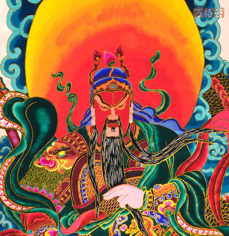 批发蔚县剪纸画关公关羽画家居装饰挂画武财神特色手工艺礼品