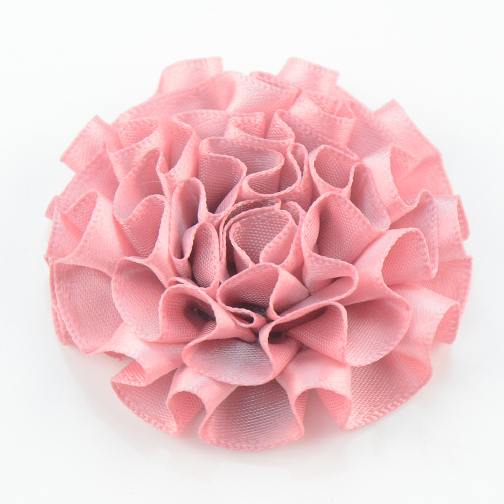 新款小号 5cm 织带褶皱布花 diy鞋花服饰花配件花 25色现货