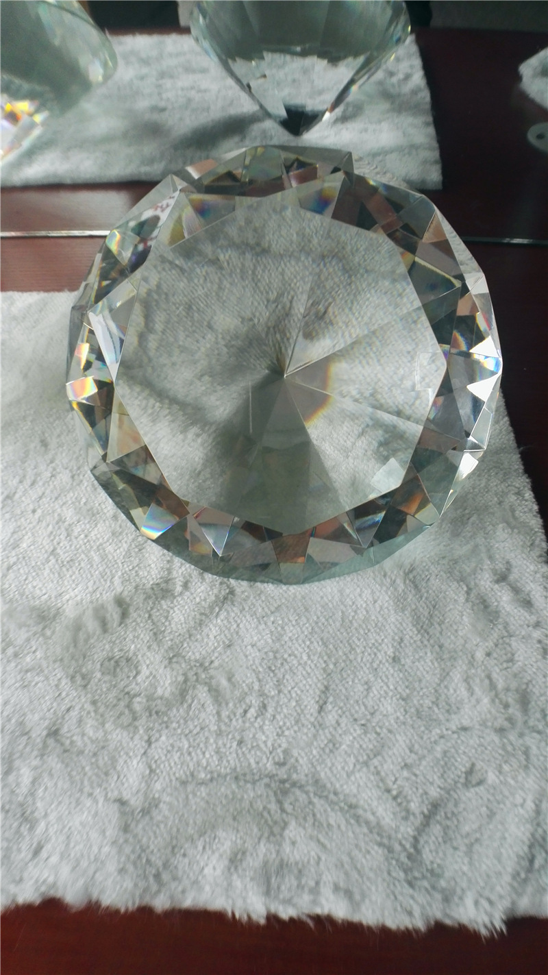 k9透明彩色人造水晶玻璃钻石家居婚庆柜台装饰crystal diamond