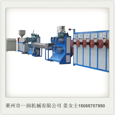 塑料圆丝拉丝机 pppe尼龙胶丝绳子拉丝机械设备 圆丝拉丝机组价格