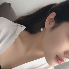 2021韩国新款珍珠耳环女 韩版珍珠宝石耳坠气质百搭配耳饰品