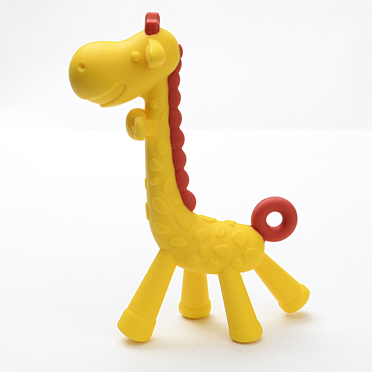 婴童用品批发儿童磨牙胶玩具宝宝磨牙棒小鹿婴儿硅胶牙胶