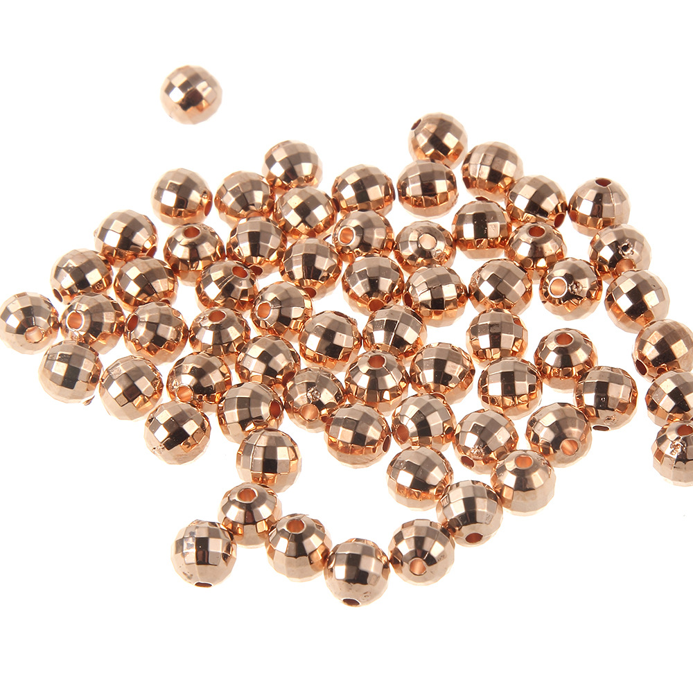 ccb电镀diy手工饰品配件批发 马赛克闪光小圆珠手链项链服装配件