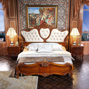 欧式实木大床
