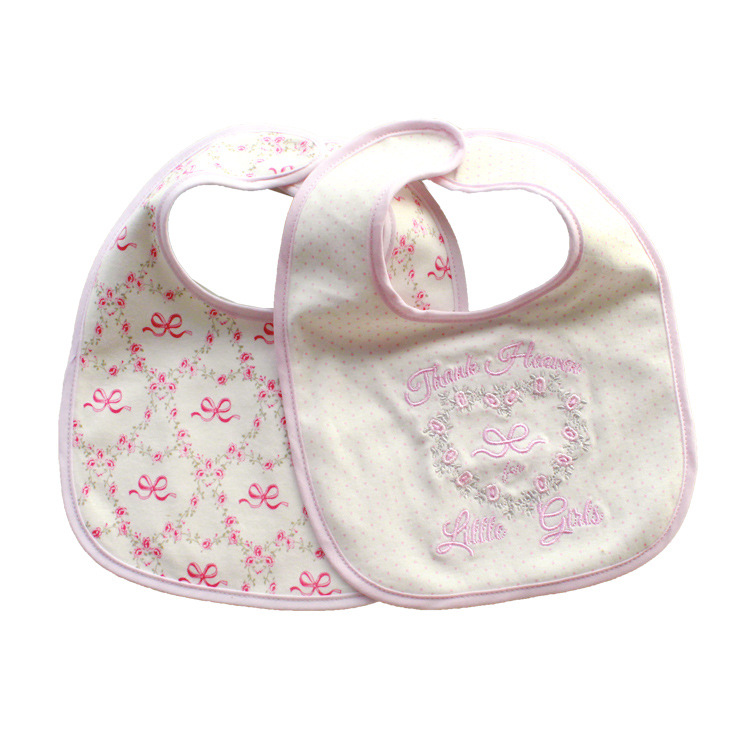 欧风甜美口水巾 纯棉围嘴母婴用品宝宝围兜外贸原单直销