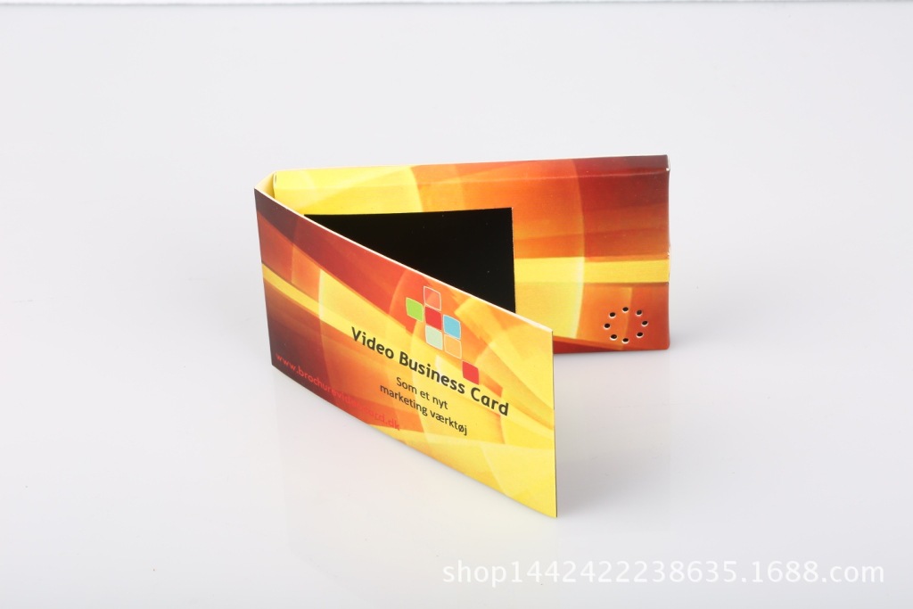 广东工厂2.4寸视频邀请小卡片视频宣传册可按要求制作接洽贺卡