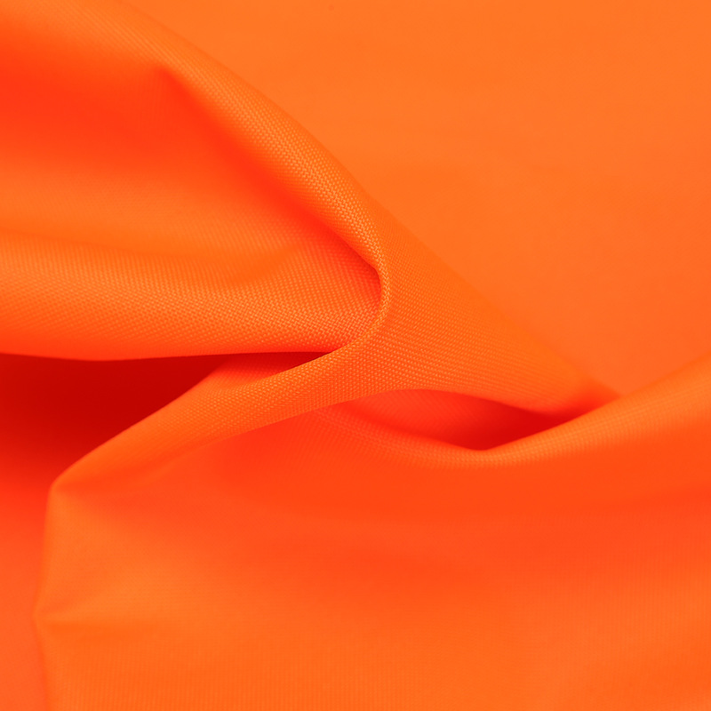 供应300牛津布荧光橙透气透湿涂层面料 箱包布背包手提包面料