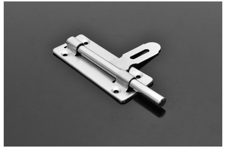 厂家直销防盗不锈钢门栓家居卧室金属门左右插销家装五金门窗配件