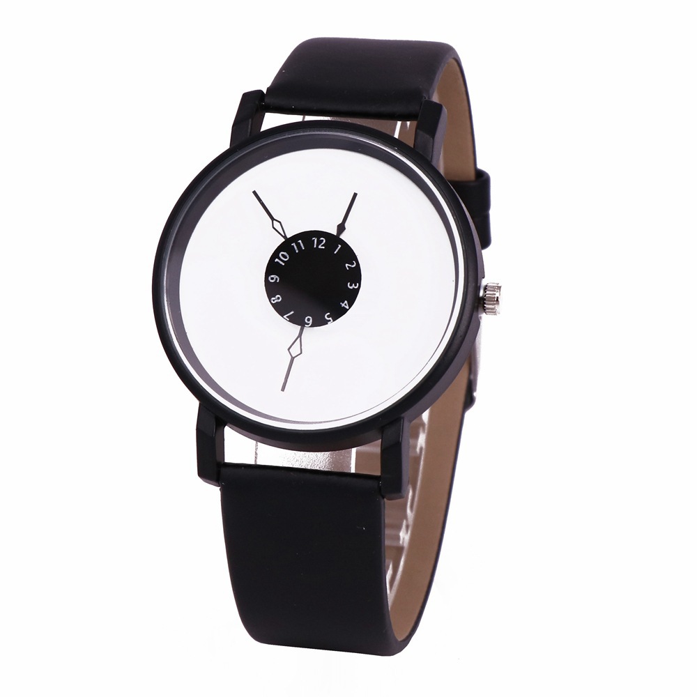 Factory Direct Sales Personality Inverted Pointer Watch Female Student Couple Neutral Quartz Watch in Stock Wholesale Men