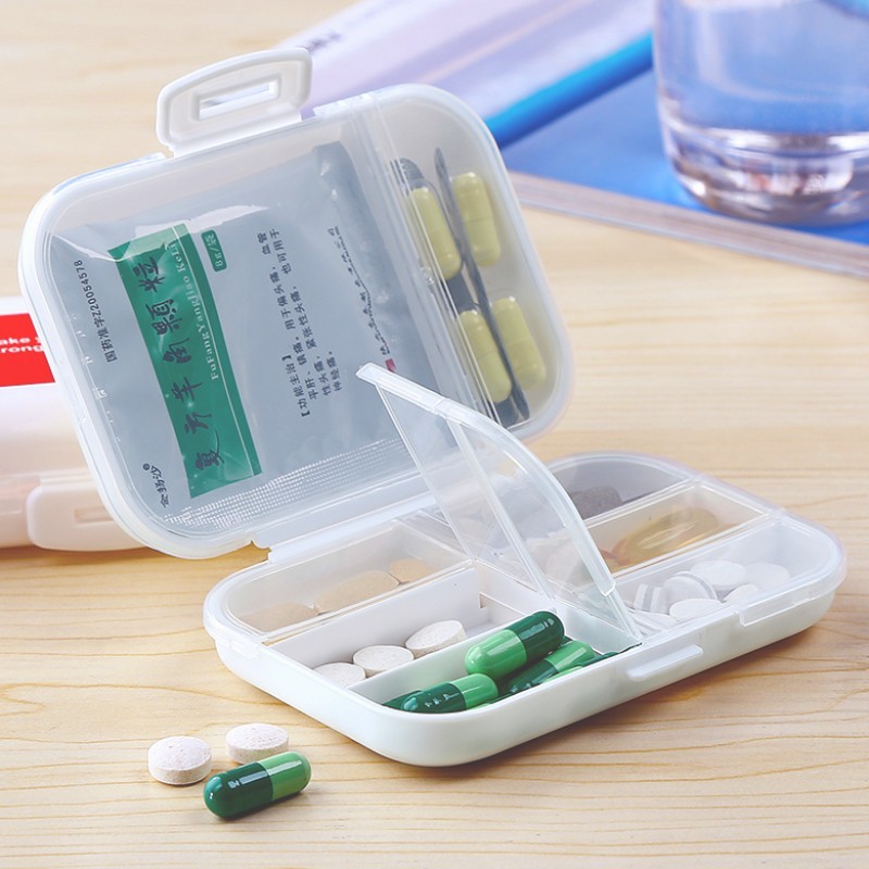 创意迷你塑料分格小药盒 药店药厂诊所药盒礼品赠品药片药丸盒子