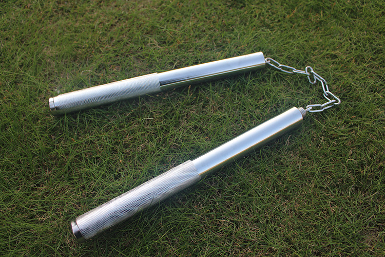 凹凸 不锈钢双截棍 跨境武术棍双节棍 户外甩棍 车载防身棍at6923