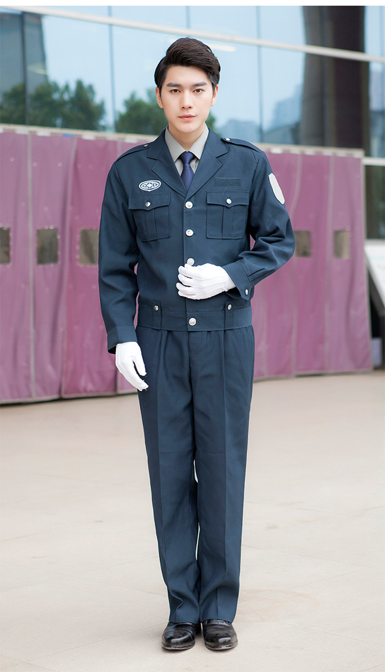 厂家直销 2011新款保安服春秋季夹克套装 新式墨绿色保安制服男