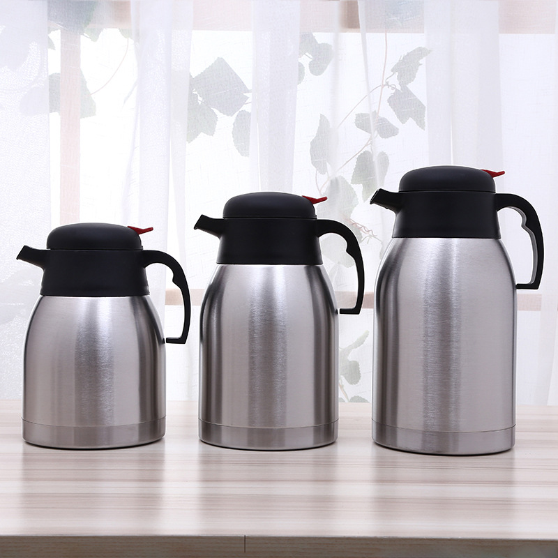 Hot Sale Large Capacity Fashion Household Thermal Pot Business Event Gift Pot Double Stainless Steel Hot Water Bottle Coffee Pot