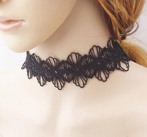 Popular Collar Necklace Women's Choker Lace Necklace Necklace Simple Black Clavicle Chain Necklace Neck Ornament