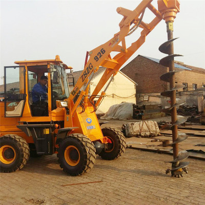 钻坑机光伏工程风化石鹅软石专用挖坑机