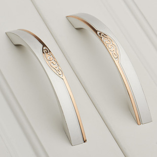 新款现代抽屉拉手把手配件家具五金新款简约锌合金橱柜拉手