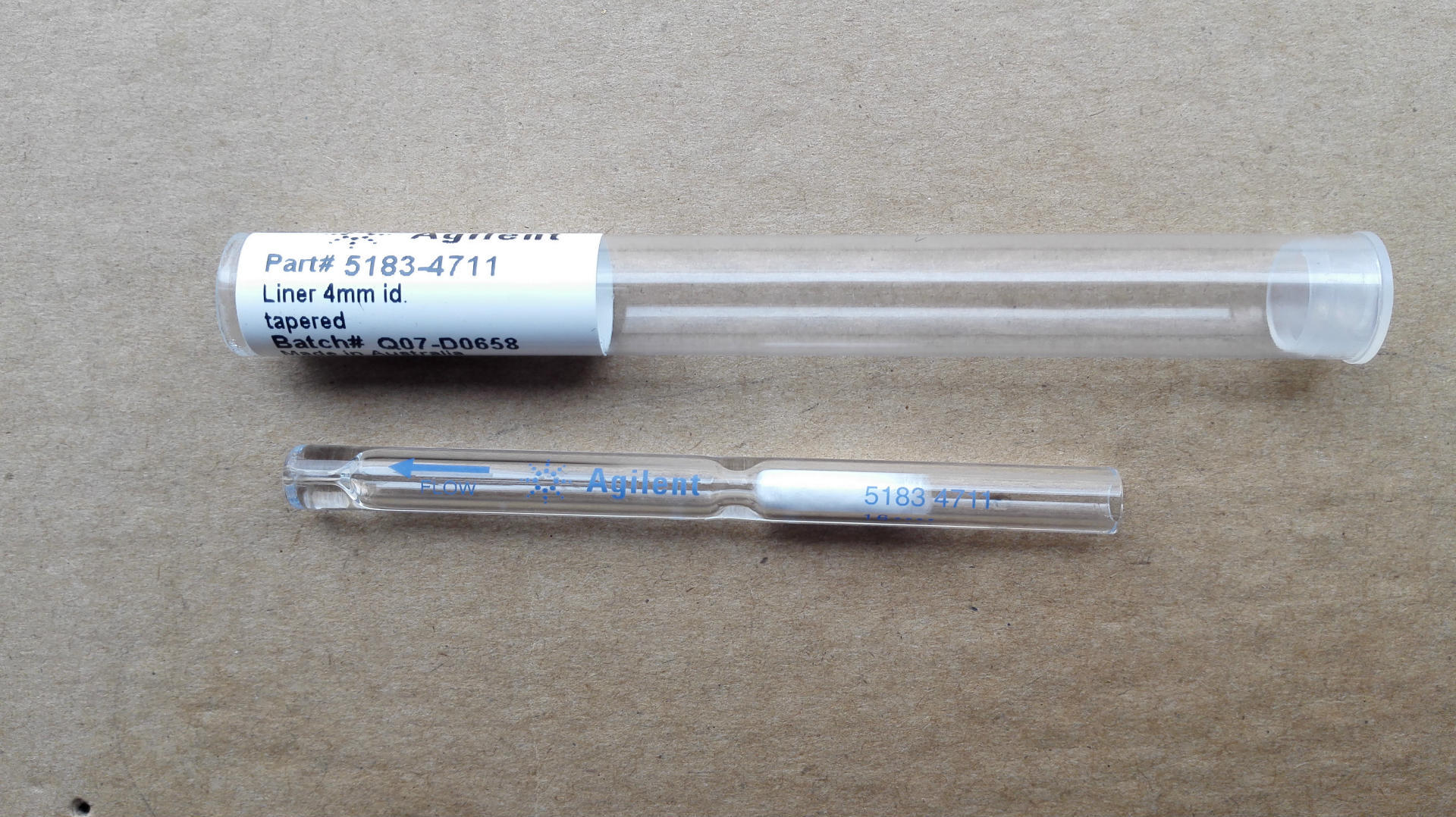 安捷伦51834711进样口衬管分流单细径锥带玻璃毛去活