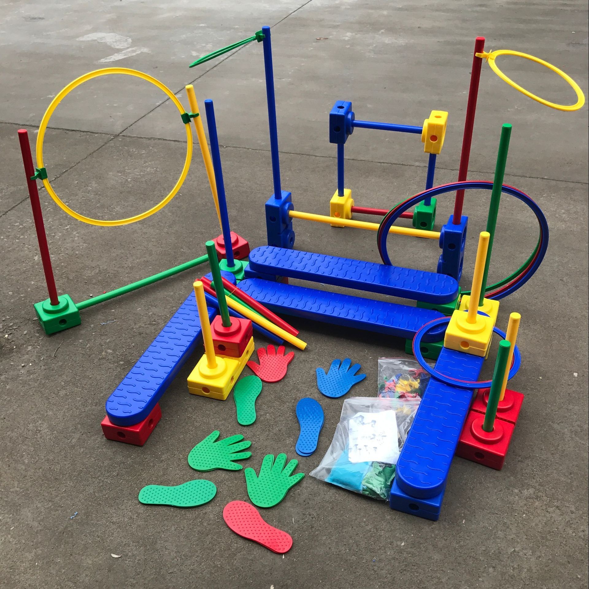 感统训练器材万象组合套装120件新太阳组合幼儿区角教具万向体育