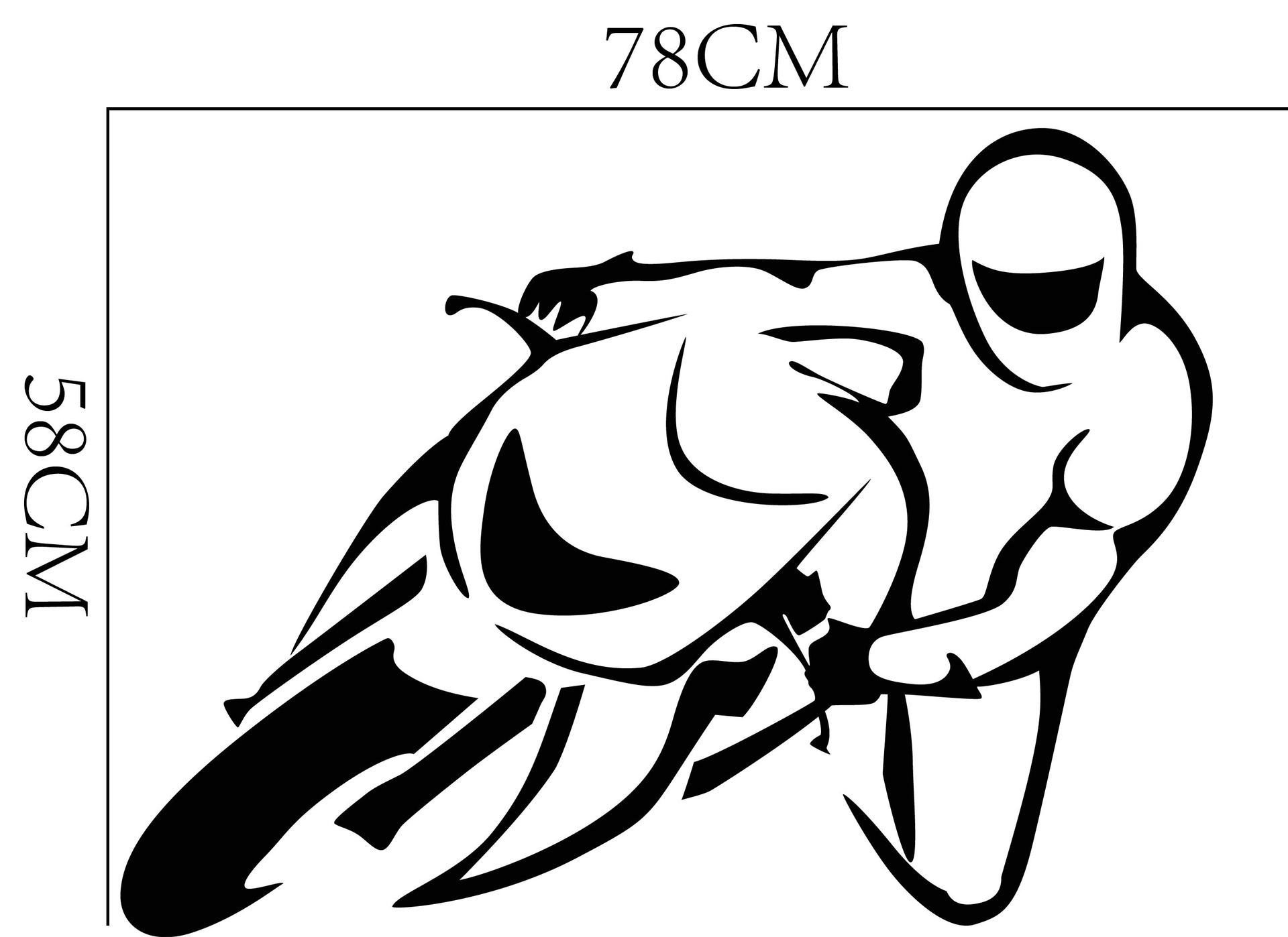 外贸赛车手运动墙贴创意diy男孩运动卧室贴画个性美化艺术壁画