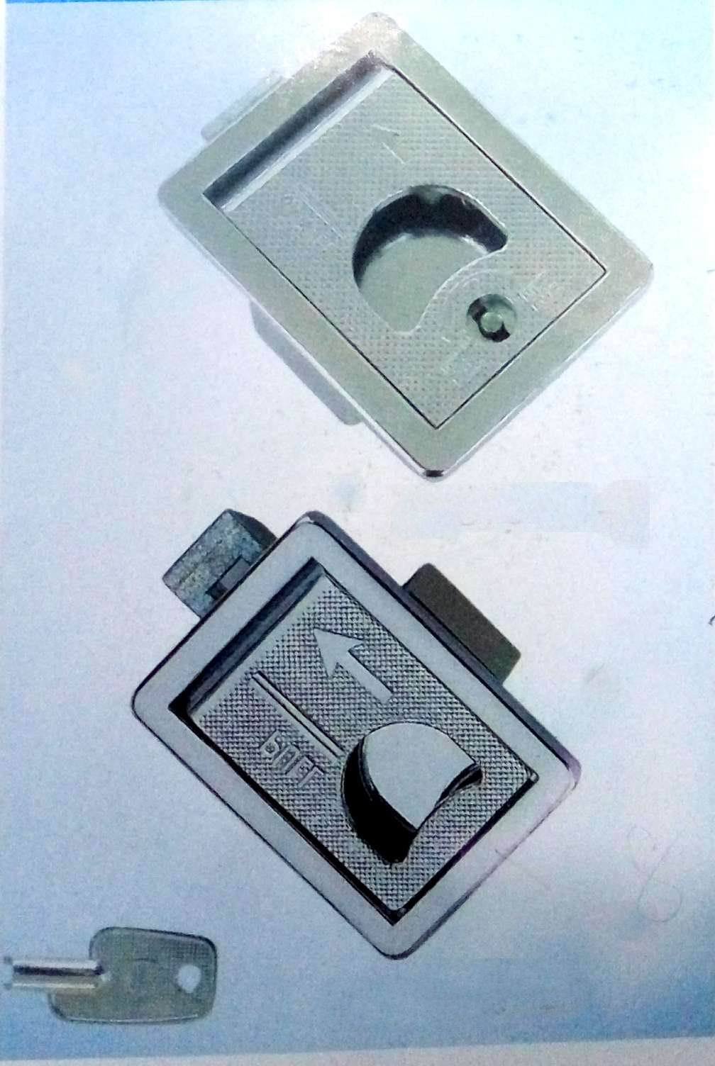 金属内嵌平面扣手锁dk701锌合金拉动式平面锁扣 工业设备拉手锁扣