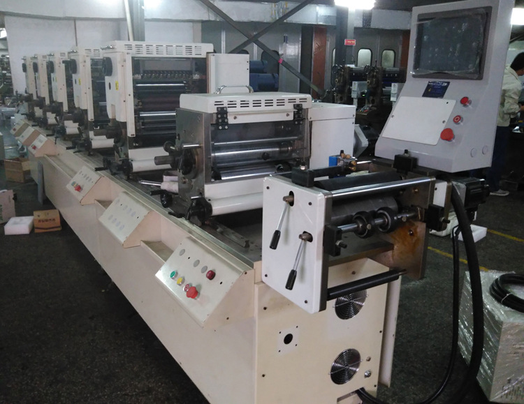 多威龙仿三条凸版轮转机树脂版二手印刷机不干胶商标标签轮转机