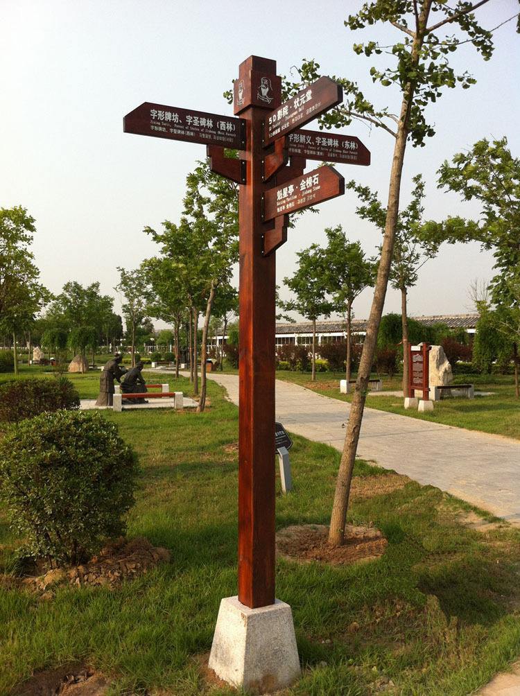 景区不锈钢导视牌 景区导向指示牌介绍牌 户外景区总导览指示牌