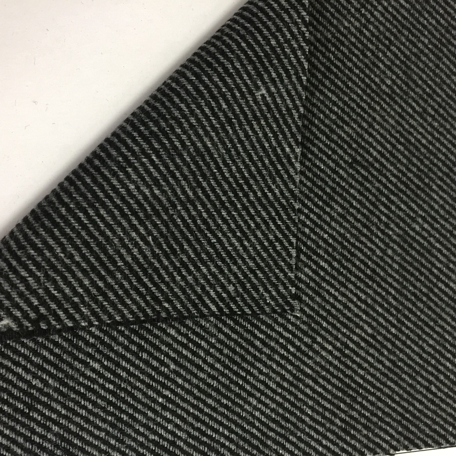 秋冬新款外套条纹粗纺呢绒布料大全 毛呢面料批发市场现货 可订制