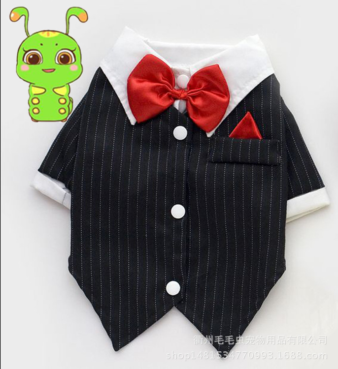 春夏新款 宠物衣服狗狗西装泰迪衣服 燕尾小西装婚礼服-阿里巴巴