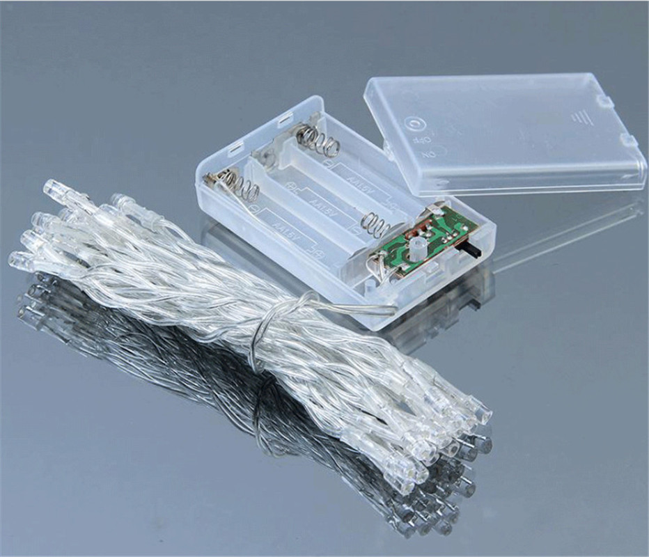 厂家现货led电池灯灯串户外铜丝灯圣诞灯串房间装饰灯