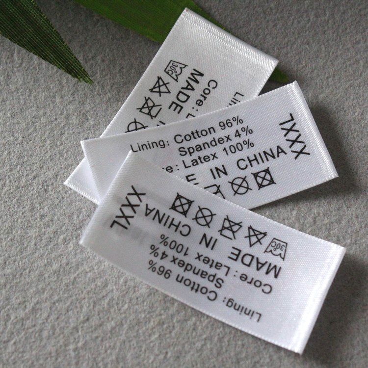 服装洗水符号洗水标定做 服装尺码标立体定做 耐水洗不褪色