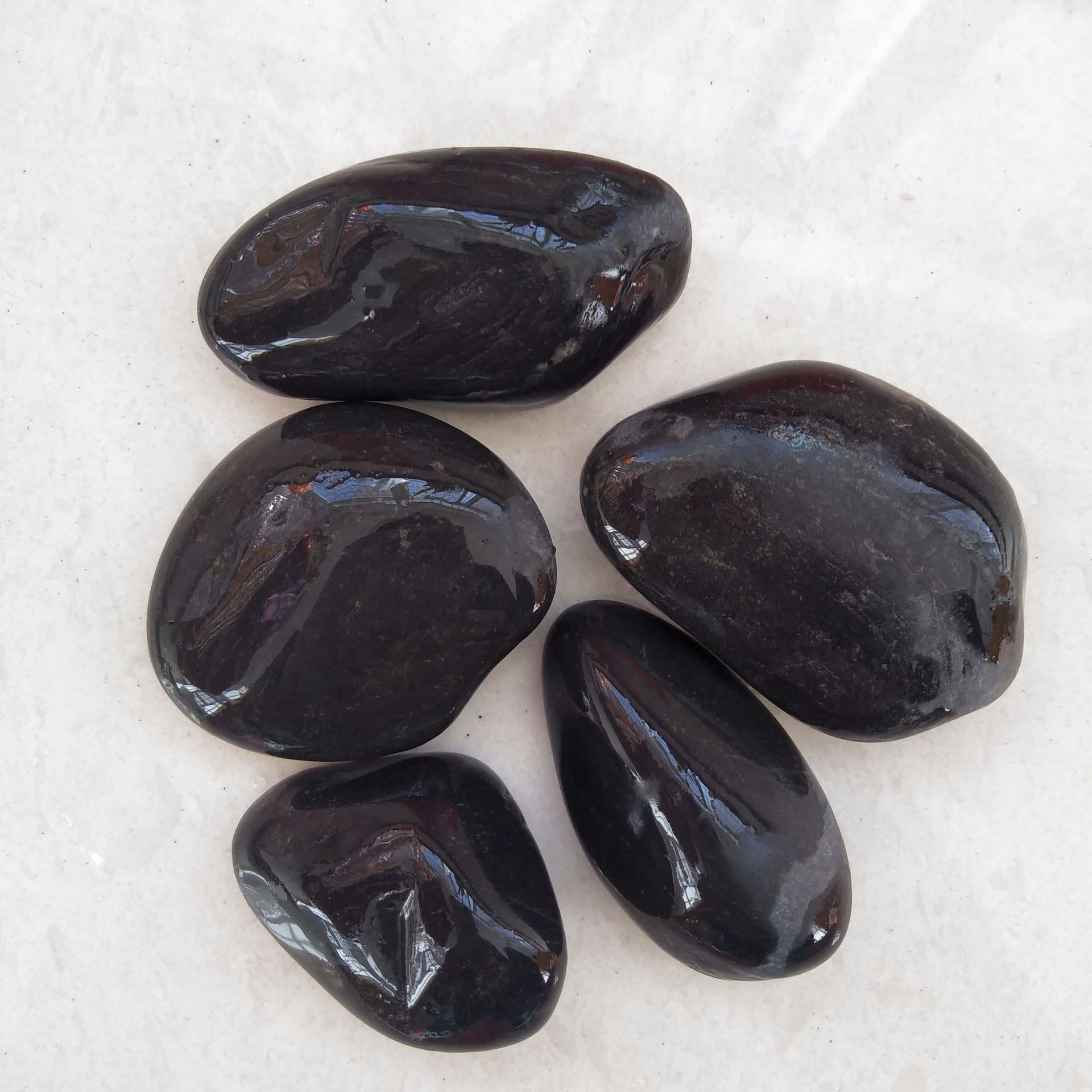 供应 公园铺路用中国黑 黑色滚石 硬度高-阿里巴巴