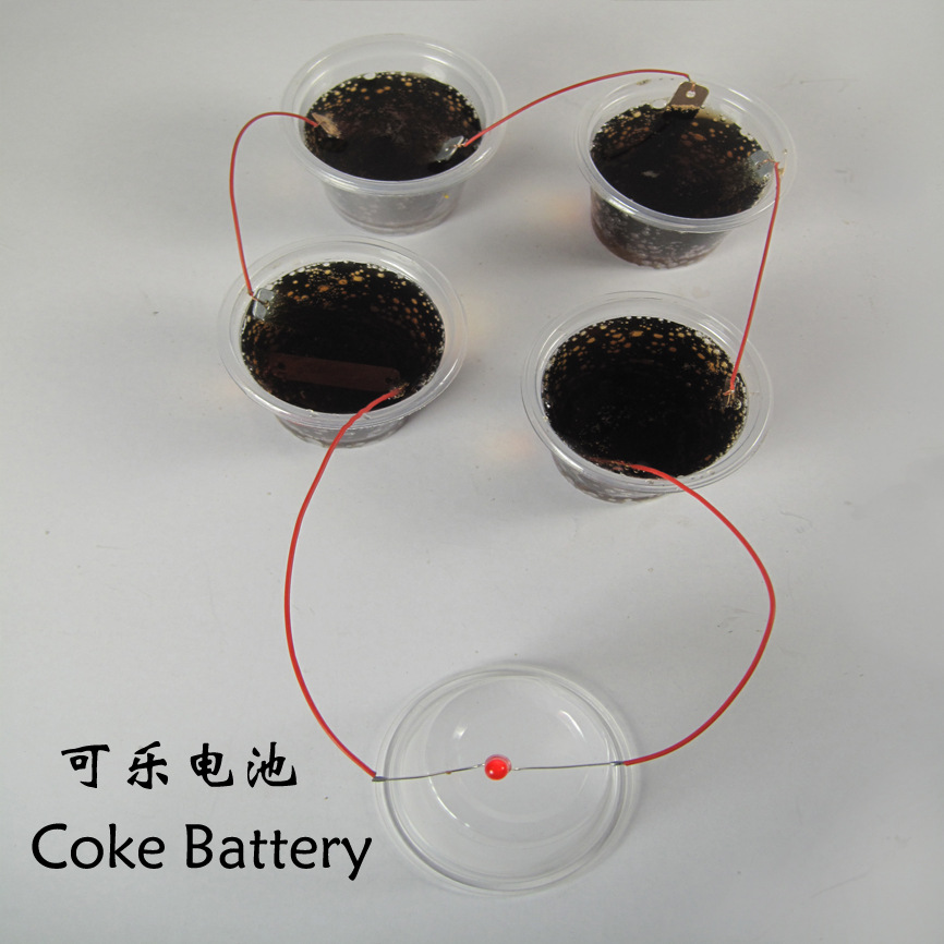 水果电池(原电池)实验(科技小制作套件) 水果电池(橙子,土豆,苹果等