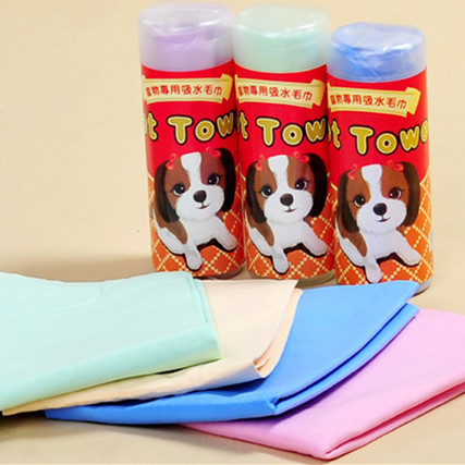 Qipei Large Barrel Faux Deerskin Absorbent Towel Pet Daily Clean Water Absorption Towel Pet Supplies Wholesale