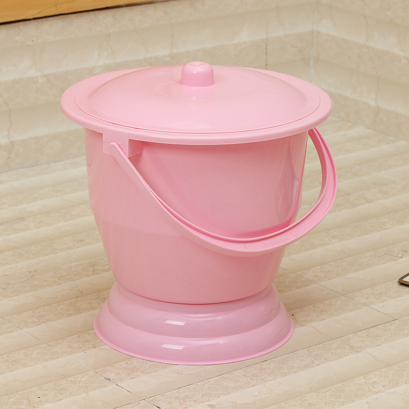 带手柄塑料痰盂尿桶儿童尿壶坐便器加厚成人尿盆便盆宝宝小马桶