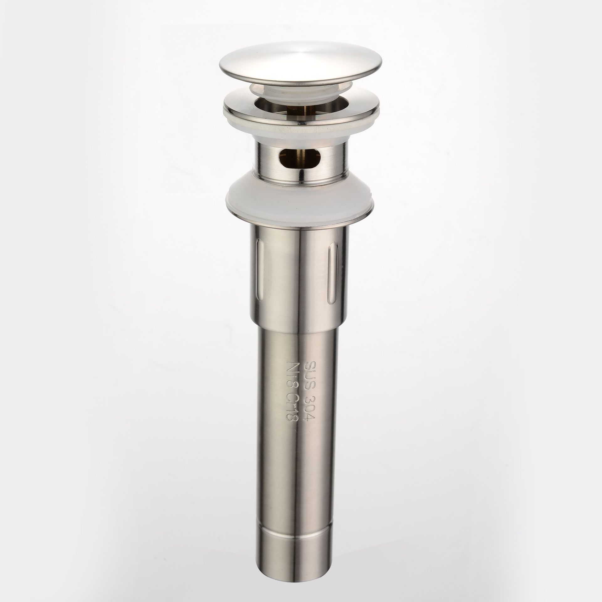 面盆洗手盆下水器配件台盆脸盆304不锈钢翻板弹跳落水器 厂家直销