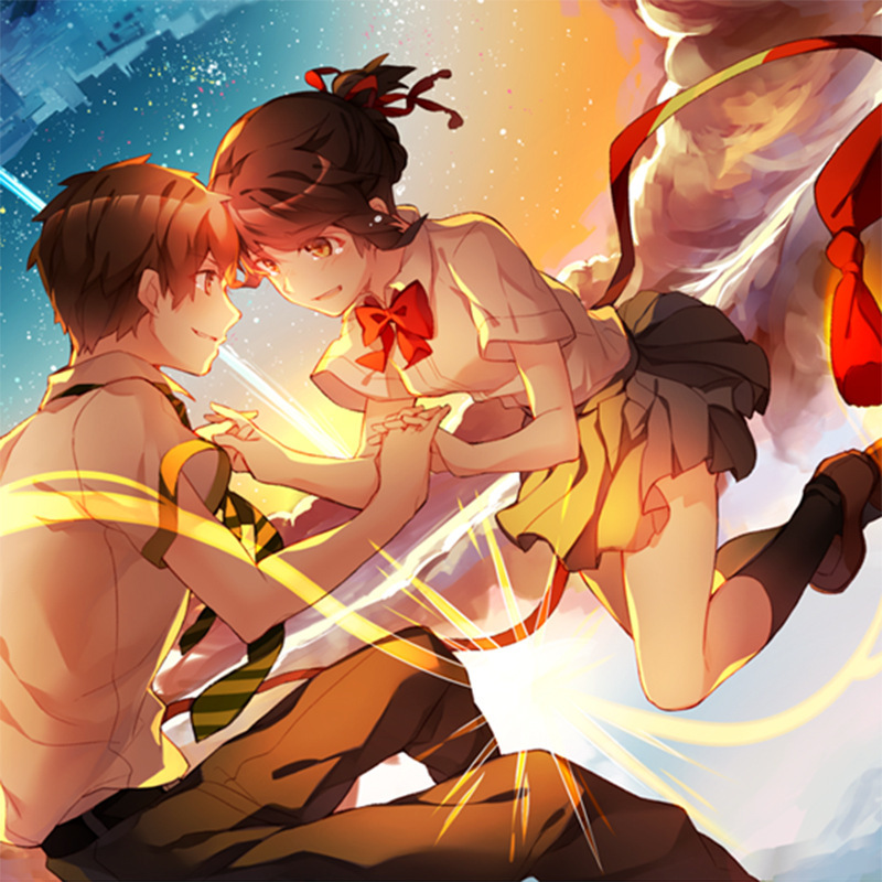 你的名字压纹海报8张三叶泷新海诚动漫电影周边批发淘宝爆款代发