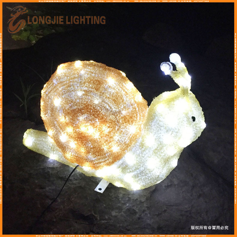 长:60cm 高:40cm 发光蜗牛小动物造型灯 ,3d滴塑蜗牛灯