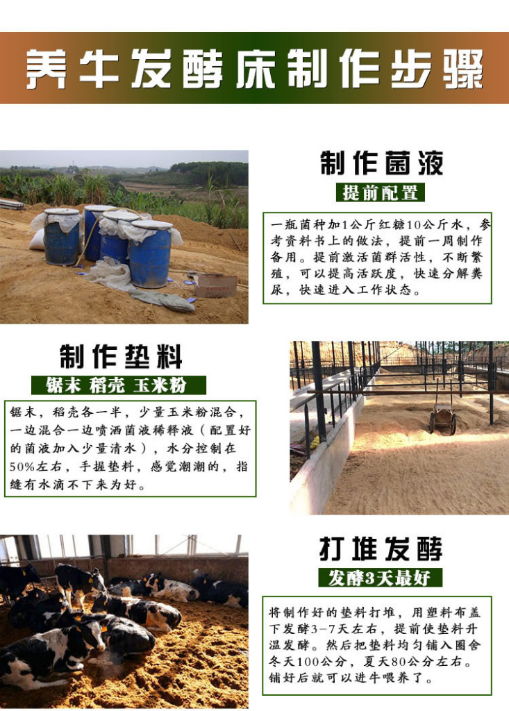 制作养牛发酵床步骤