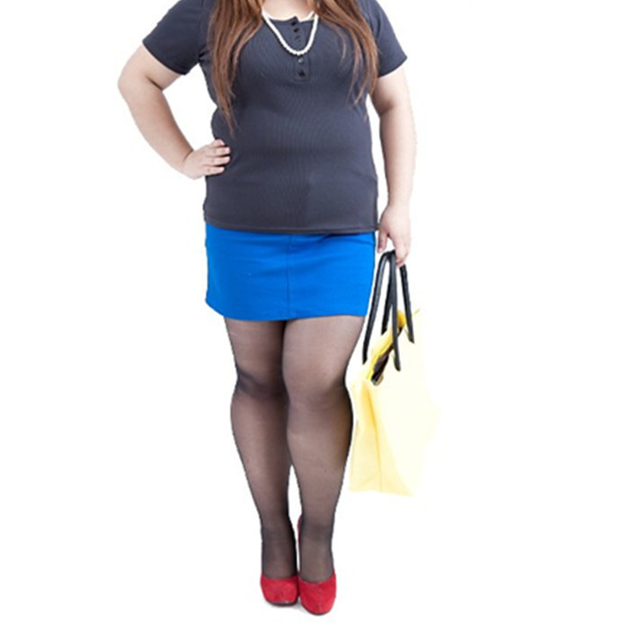 夏季超薄性感丝袜加肥加大女士丝袜连裤袜特大码孕妇双加裆包芯丝