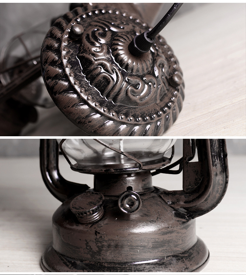 loft 美式创意煤油吊灯复古工业风仿铜铁艺餐厅吧台咖啡厅吊灯