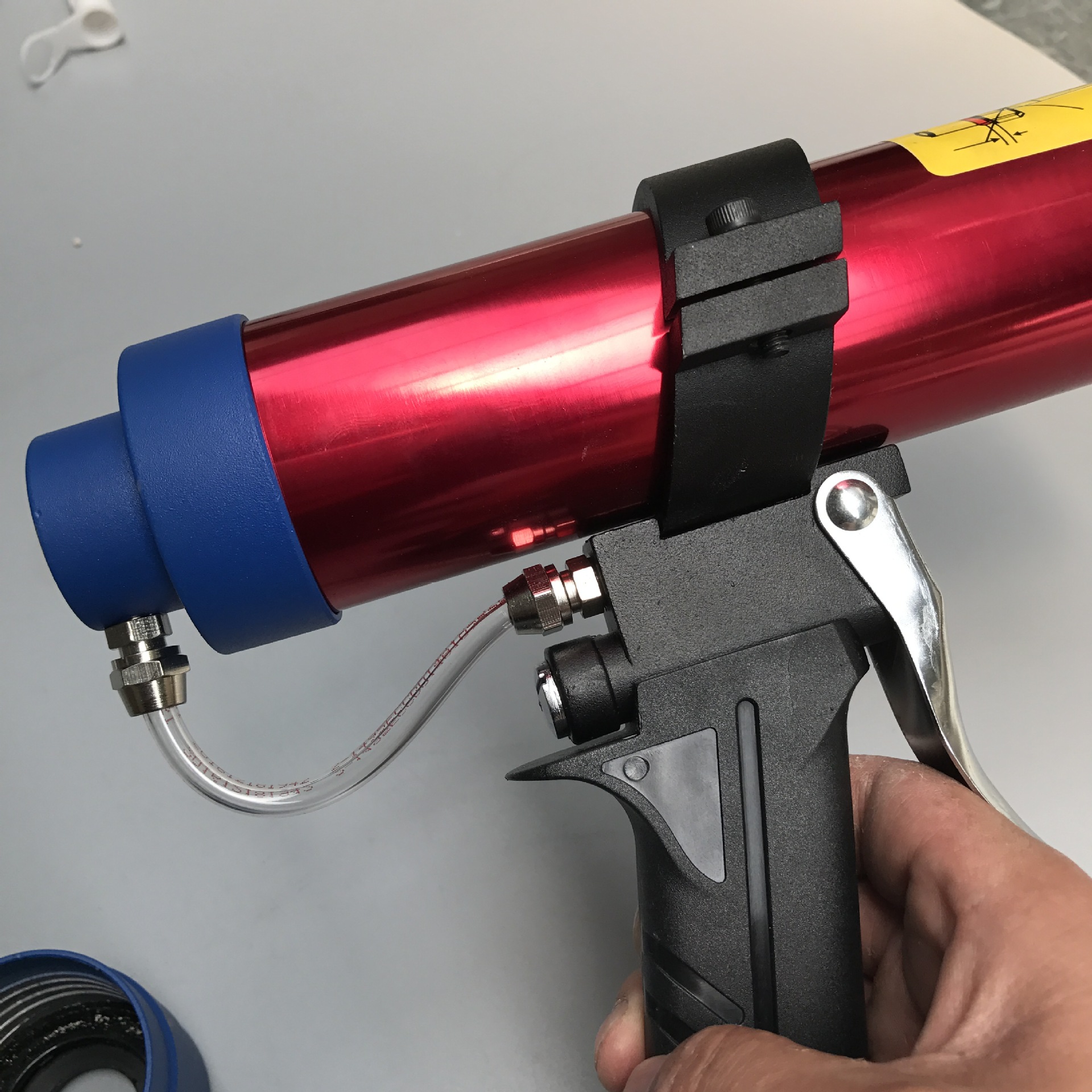 气动打胶枪 汽车钣金胶波浪纹玻璃胶硬胶筒400ml可调速高压